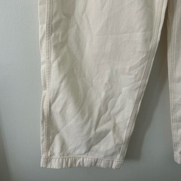 Madewell Men's Patch Pocket Relaxed Fit Button Fly Straight Jeans Ecru 29 New - Picture 5 of 8